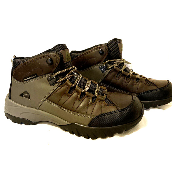 Ozark Trail Men's Hikers Brown Leather Boot. MEADOW Size 13 NEW - Picture 1 of 8